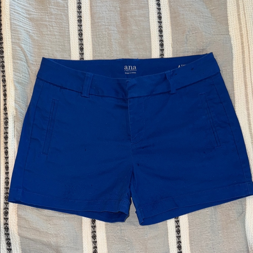 a.n.a Twill Blue Shorts